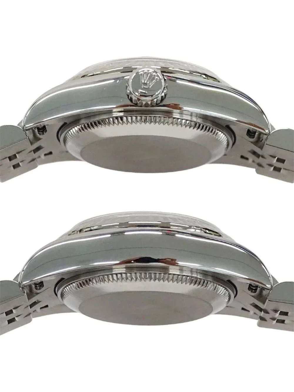 Rolex Datejust D Number Watch Shell Automatic Winding at Stainless Steel White